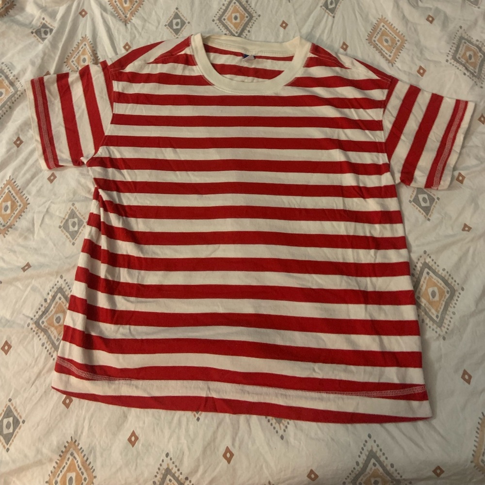 Red & White Striped Old Navy Top